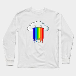 Funny Rainbow Cloud Long Sleeve T-Shirt